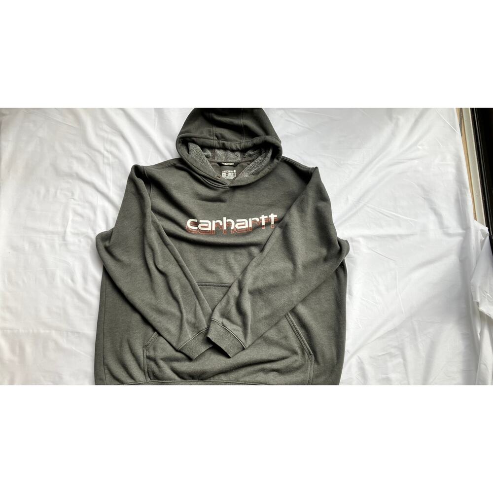 Carhartt Rain Defender 3XL Hoodie | Carbon Heather Grey